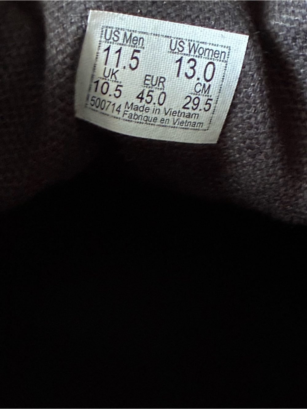 NEW Vans Authentic Black Gum Mens 11.5 NWT - Picture 4 of 4